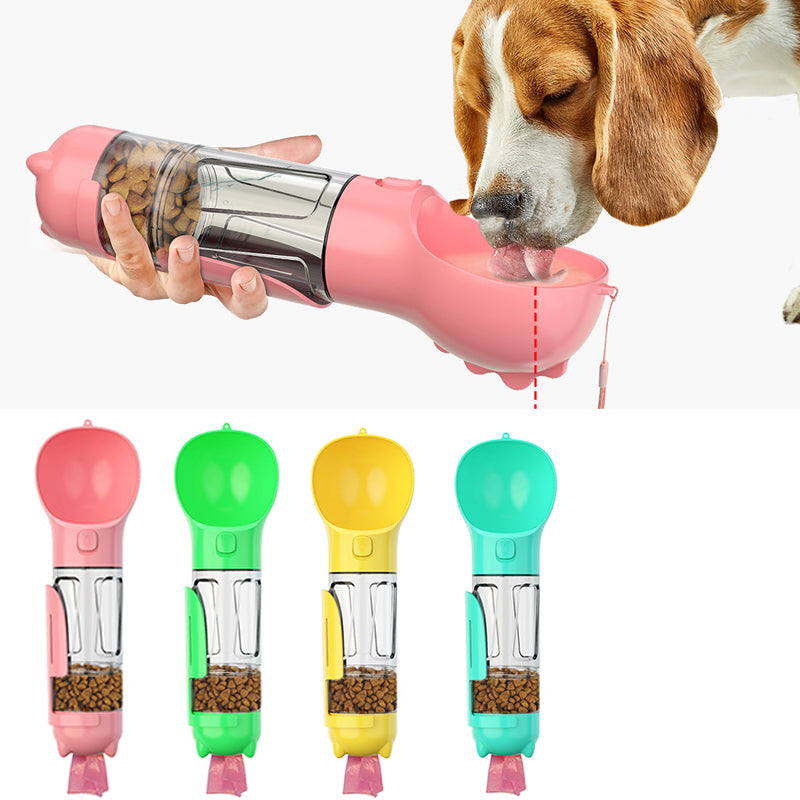 Bottle PetTravel - Garrafa Comedora Portátil 4 em 1